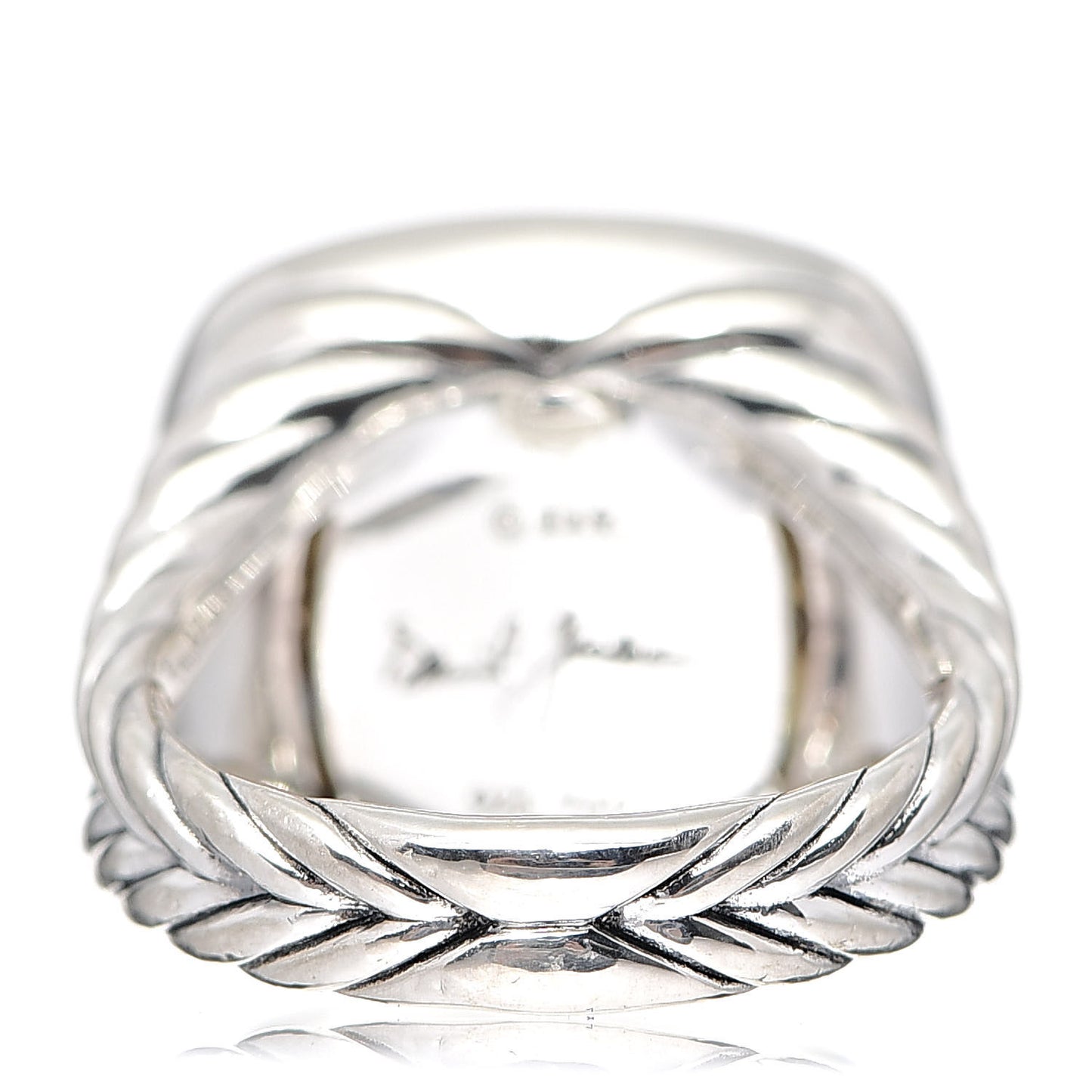 Sterling Silver 18K Yellow Gold Diamond Champagne Citrine 14mm Albion Ring 52 6
