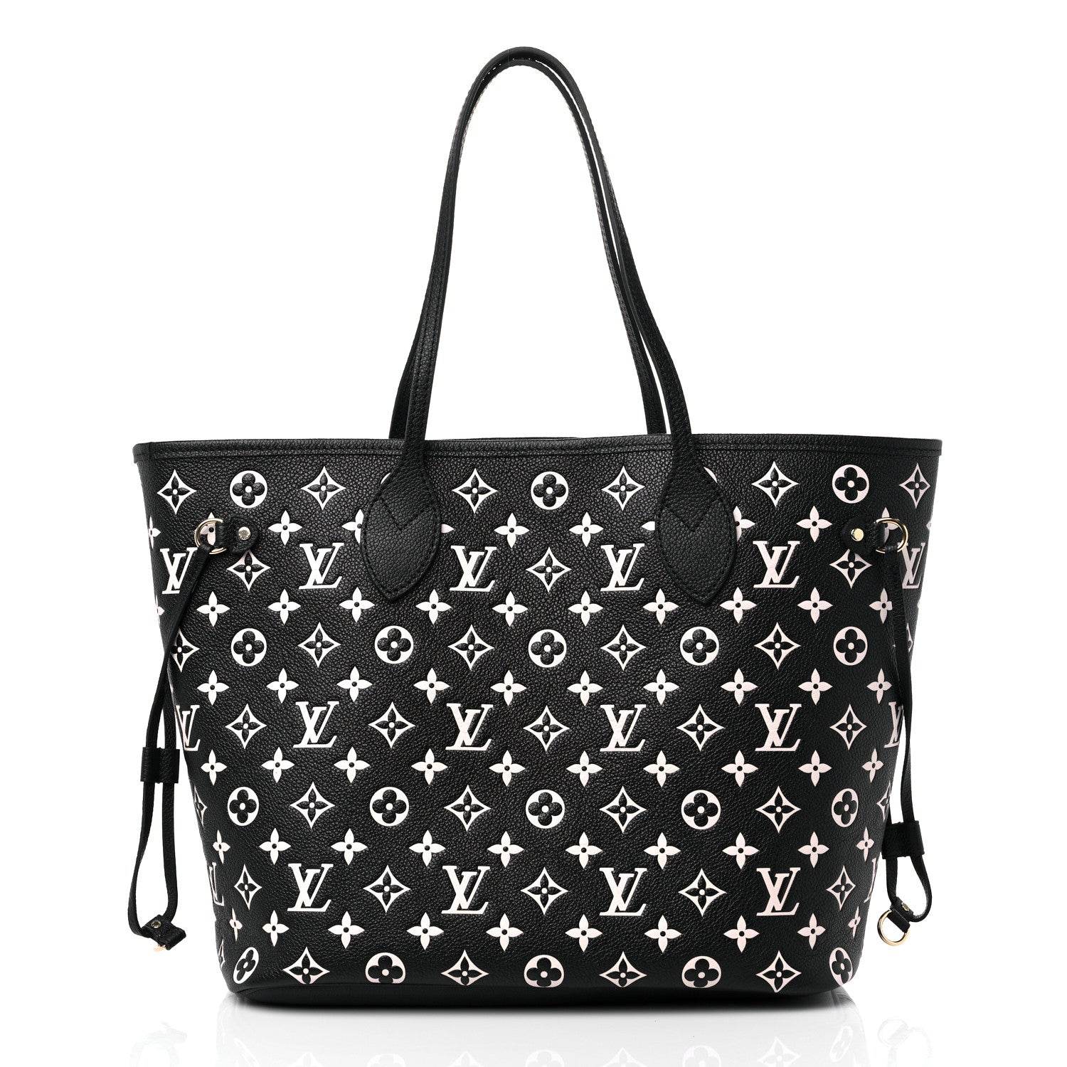 Louis Vuitton Empreinte Spring In The City Neverfull MM Black White Pink 3 of 12