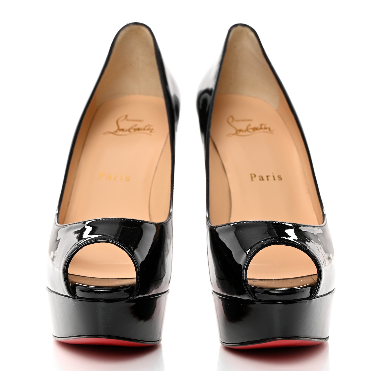 Christian Louboutin Patent New Very Prive 120 Pumps 37 Black 2 of 8