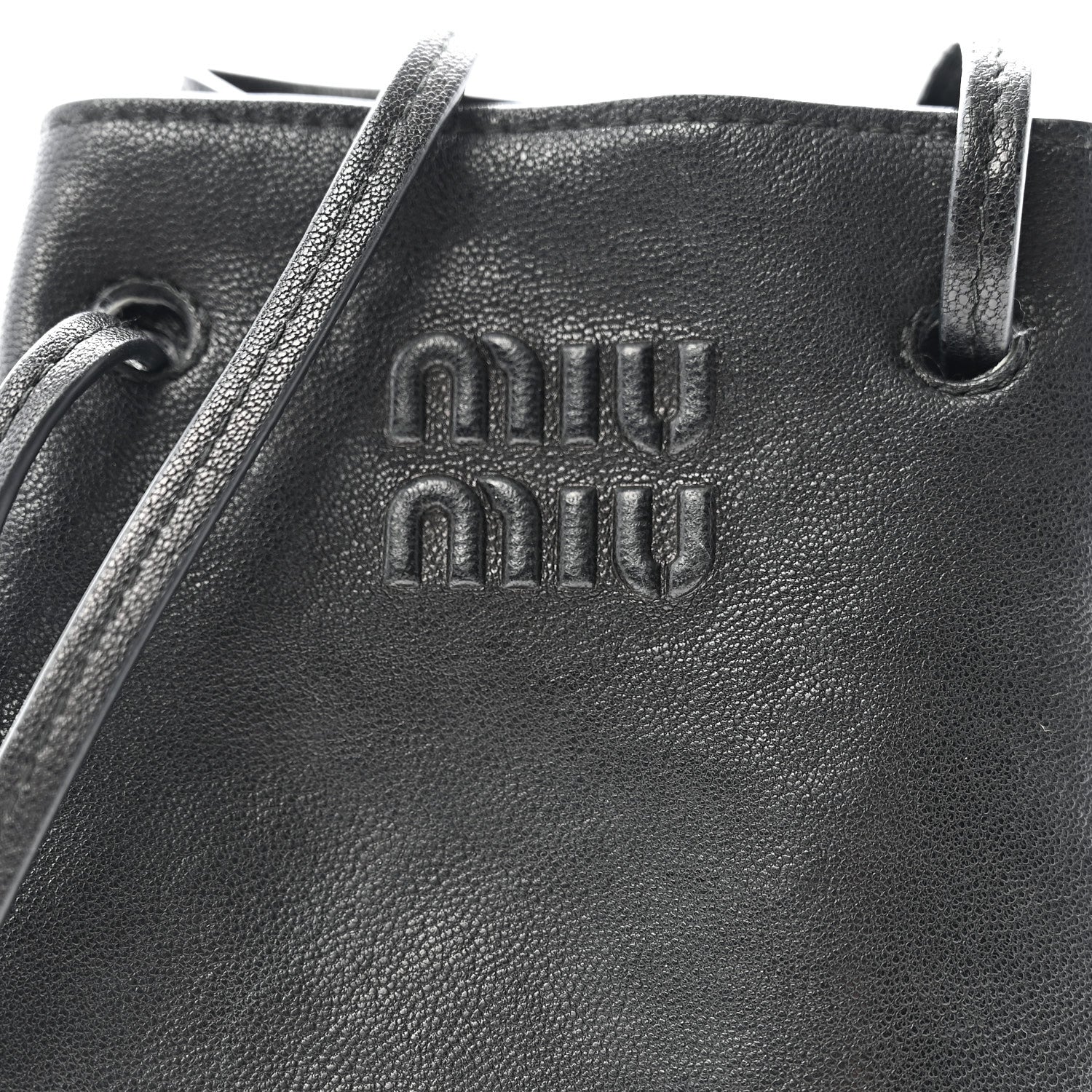 Miu Miu Nappa Mini Bag Black 7 of 9