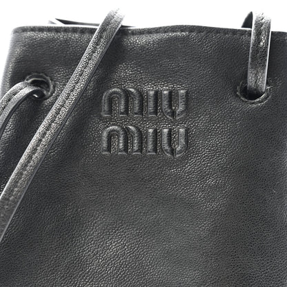 Miu Miu Nappa Mini Bag Black 7 of 9