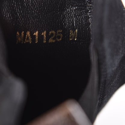 Louis Vuitton Suede Monogram Uniformes Cap Toe Chelsea 75mm Ankle Boots 39 Black 10 of 12