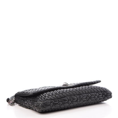Miu Miu Nappa Matelasse Crystal Flap Clutch Black 4 of 10