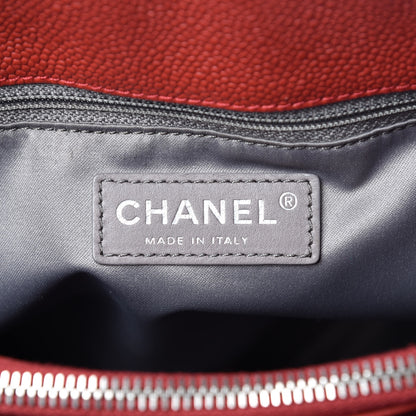 Chanel Caviar Quilted Grand Shopping Tote GST Red 6 of 14