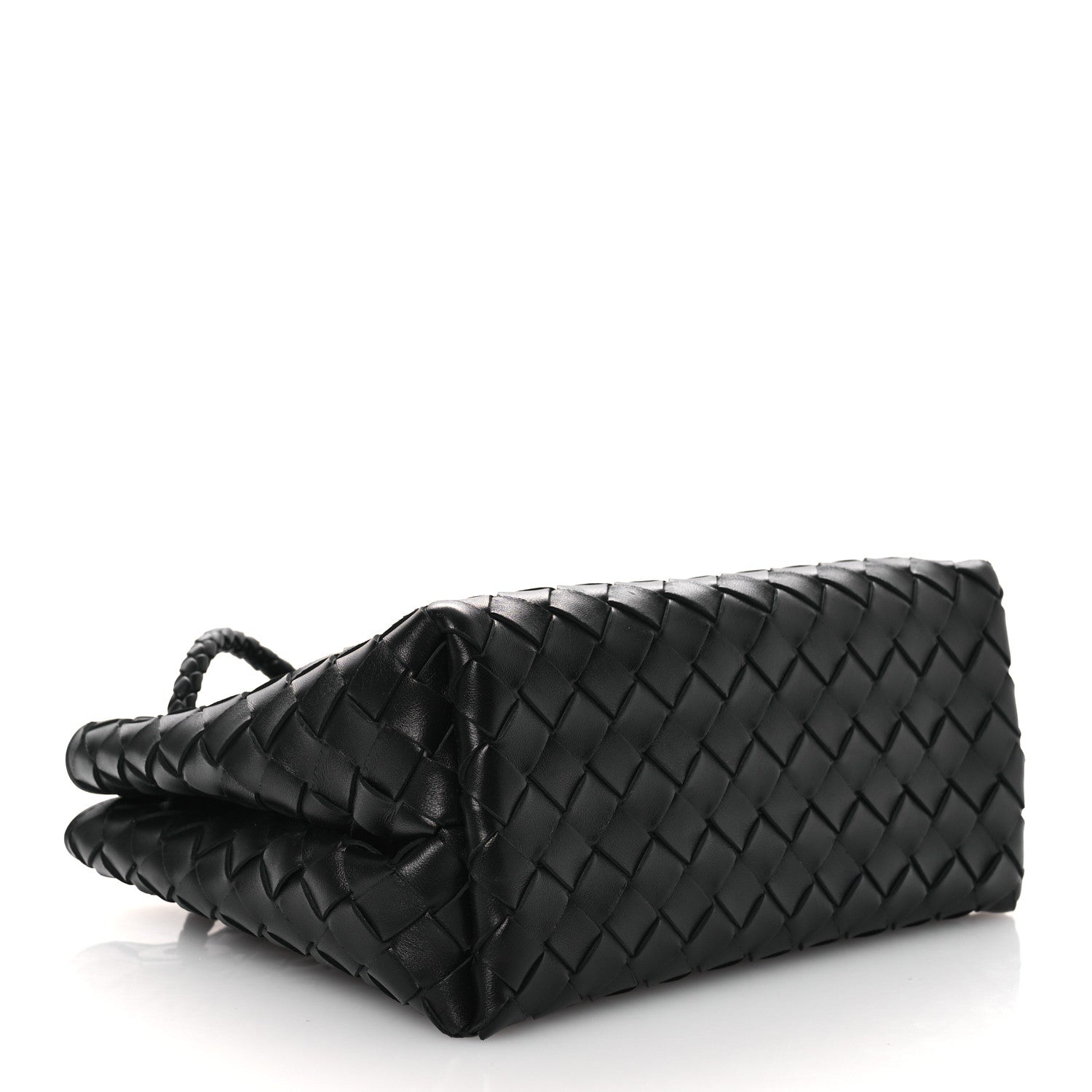 Bottega Veneta Nappa Intrecciato Small Andiamo Shoulder Bag Black 4 of 9