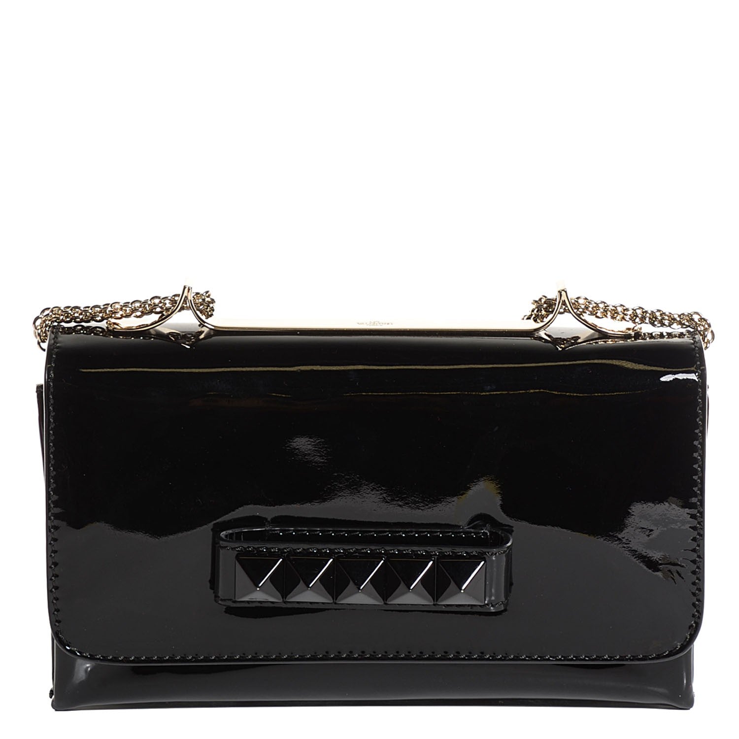 Valentino Garavani Patent Va Va Voom Shoulder Bag Black 1 of 8