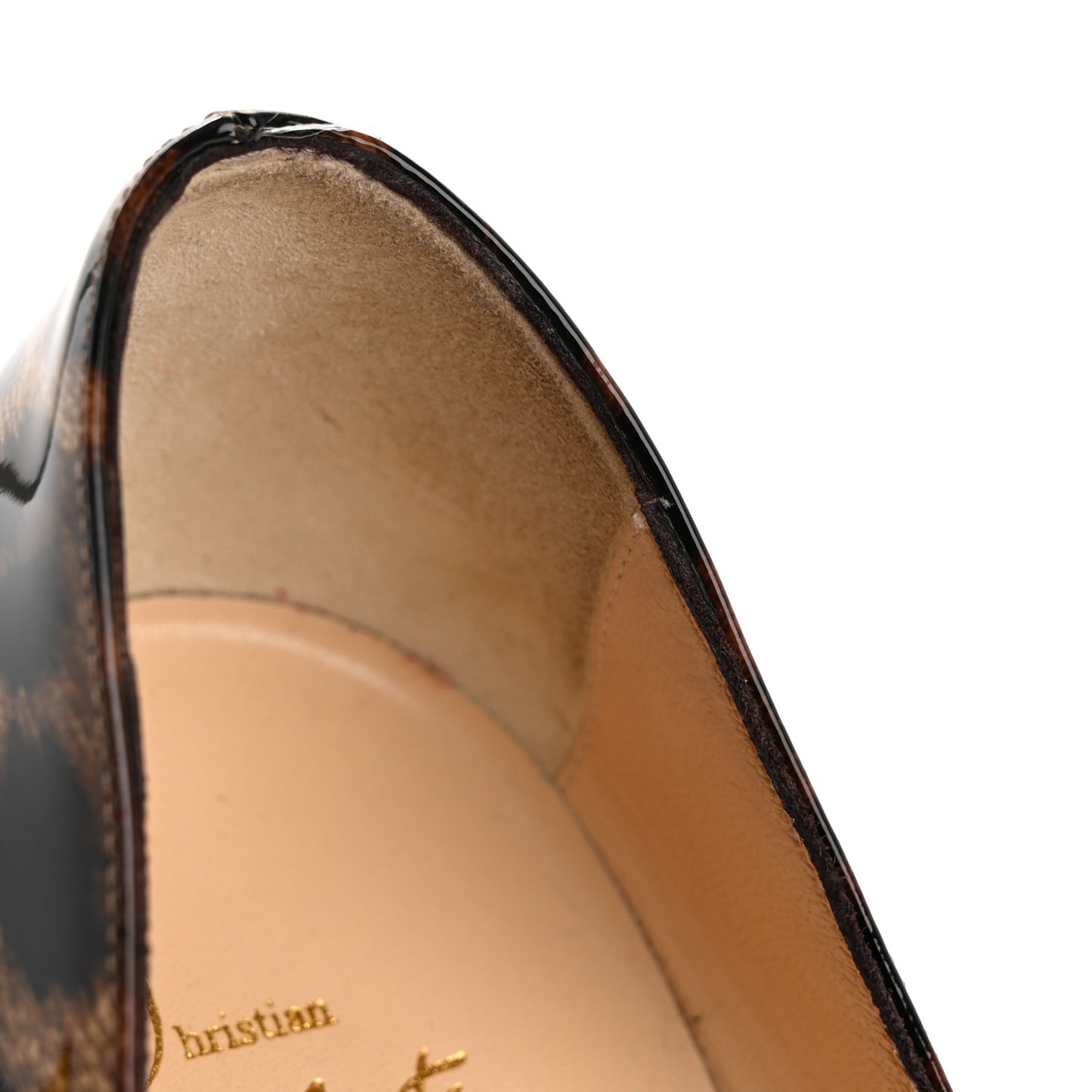 Patent Leopardino So Kate 120 Pumps 38.5 Brown