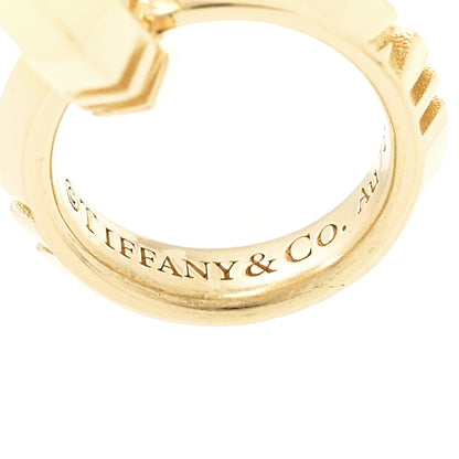 Tiffany 18K Yellow Gold Interlocking Atlas Open Pendant Necklace 6 of 6