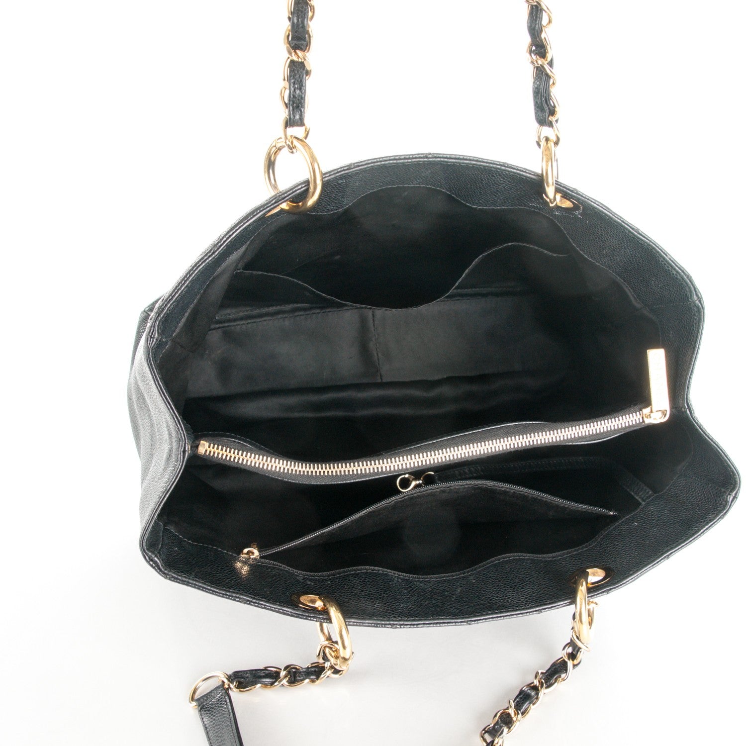 Chanel Caviar Quilted Grand Shopping Tote GST Black 5 of 7