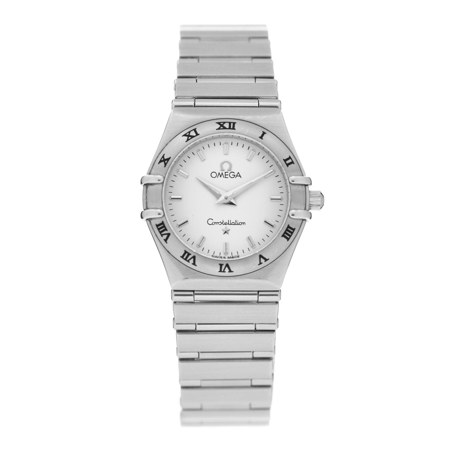 Omega Stainless Steel 25mm Constellation Quartz Watch White 1572.30 1 of 4