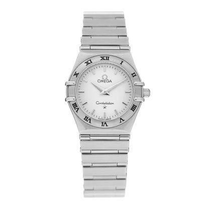 Omega Stainless Steel 25mm Constellation Quartz Watch White 1572.30 1 of 4