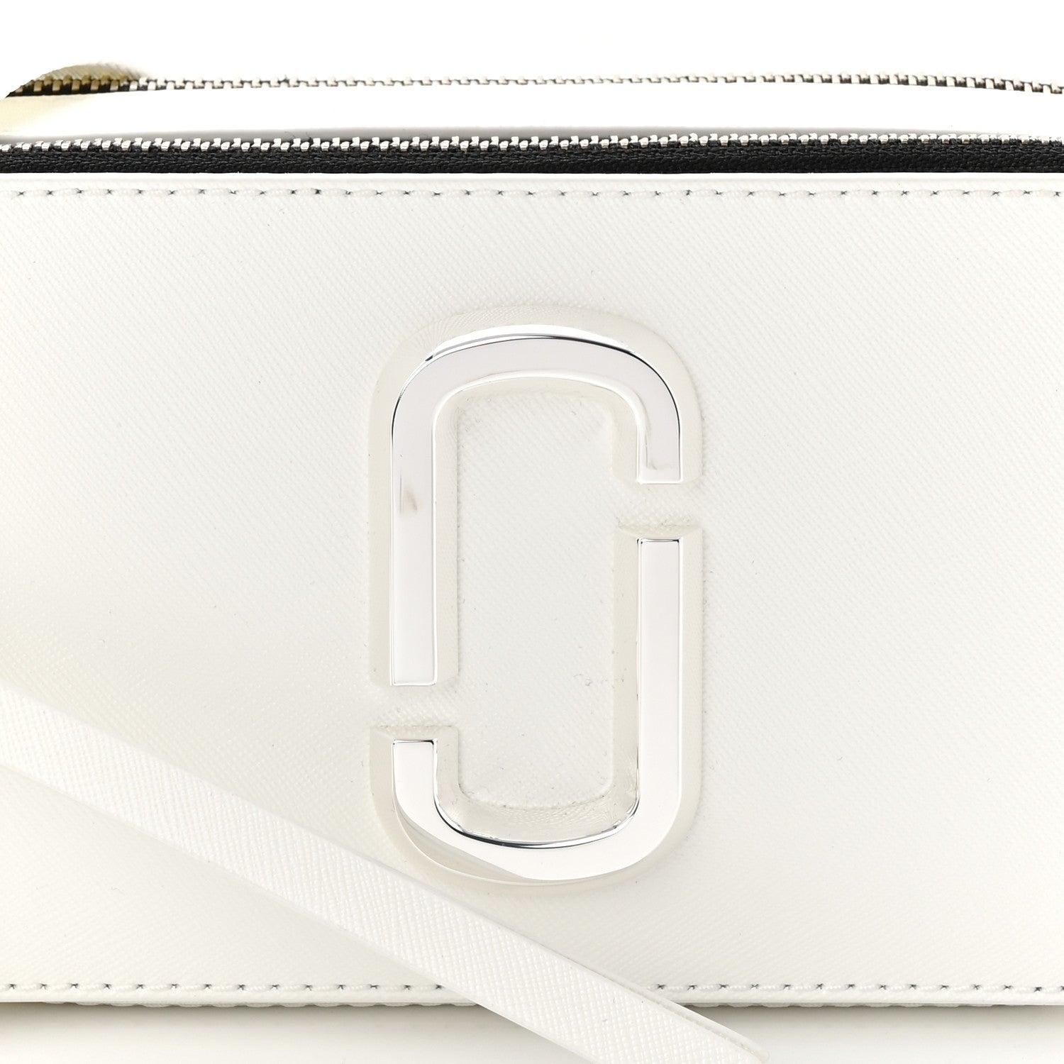 Marc Jacobs Saffiano Small Snapshot Camera Bag White 9 of 11