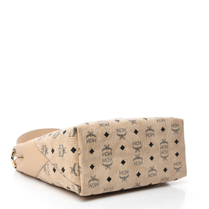 MCM Visetos Medium Klara Hobo Beige 4 of 11