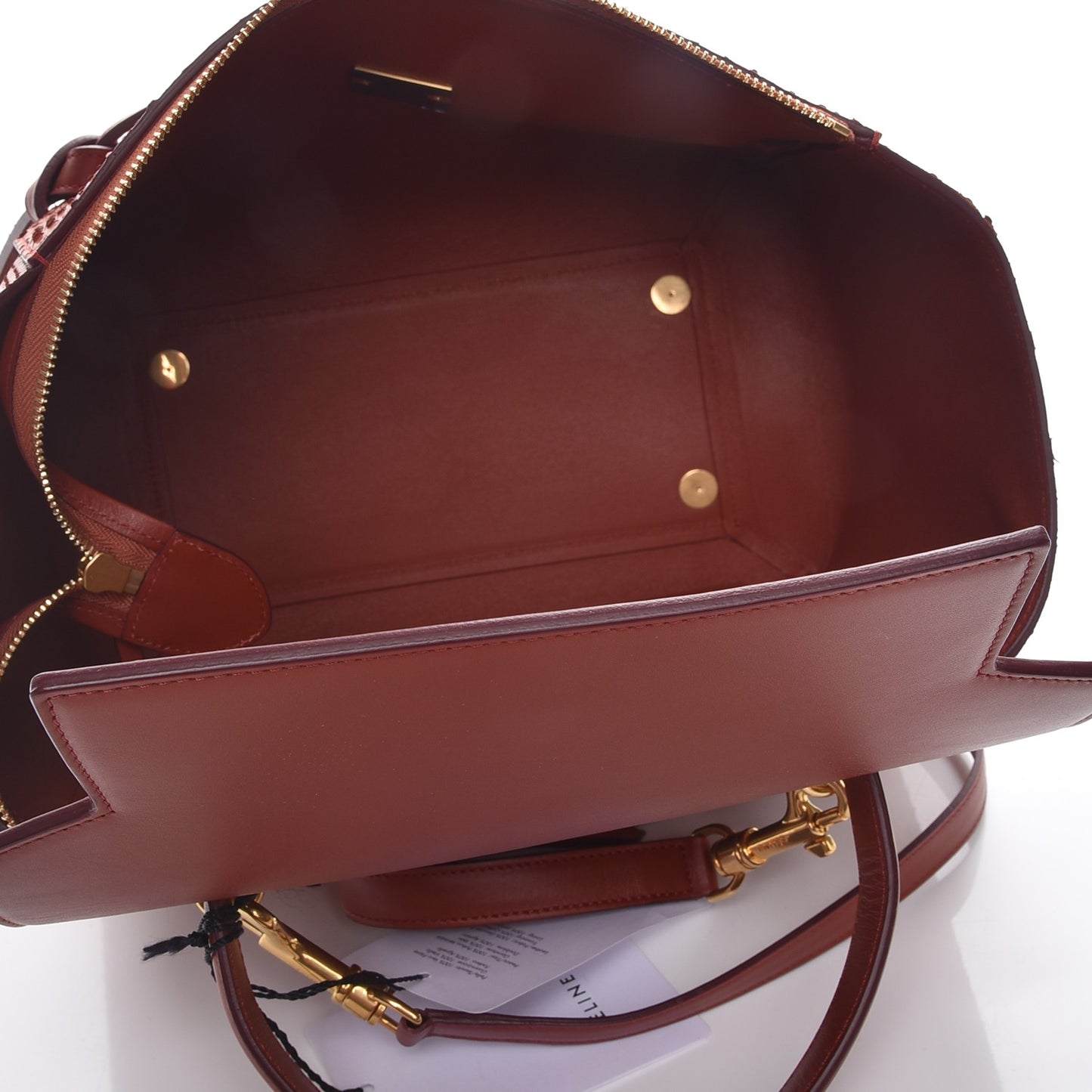 Python Mini Belt Bag Red Ochre