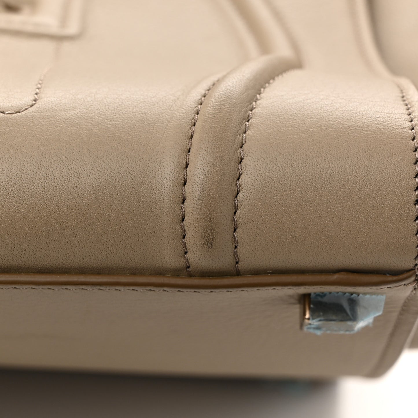 Supple Calfskin Medium Phantom Luggage Beige