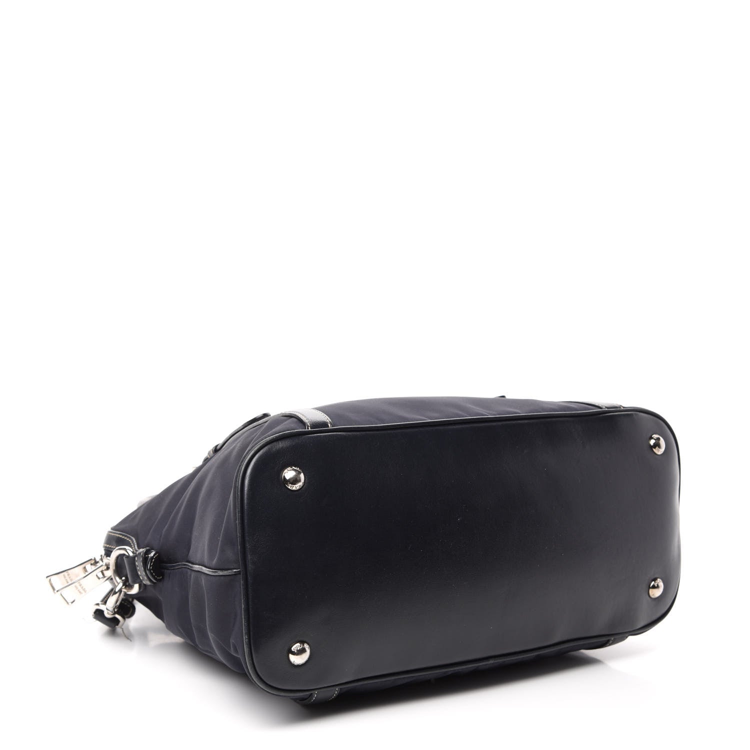 Prada Tessuto Nylon Soft Calf Tote 4 of 15
