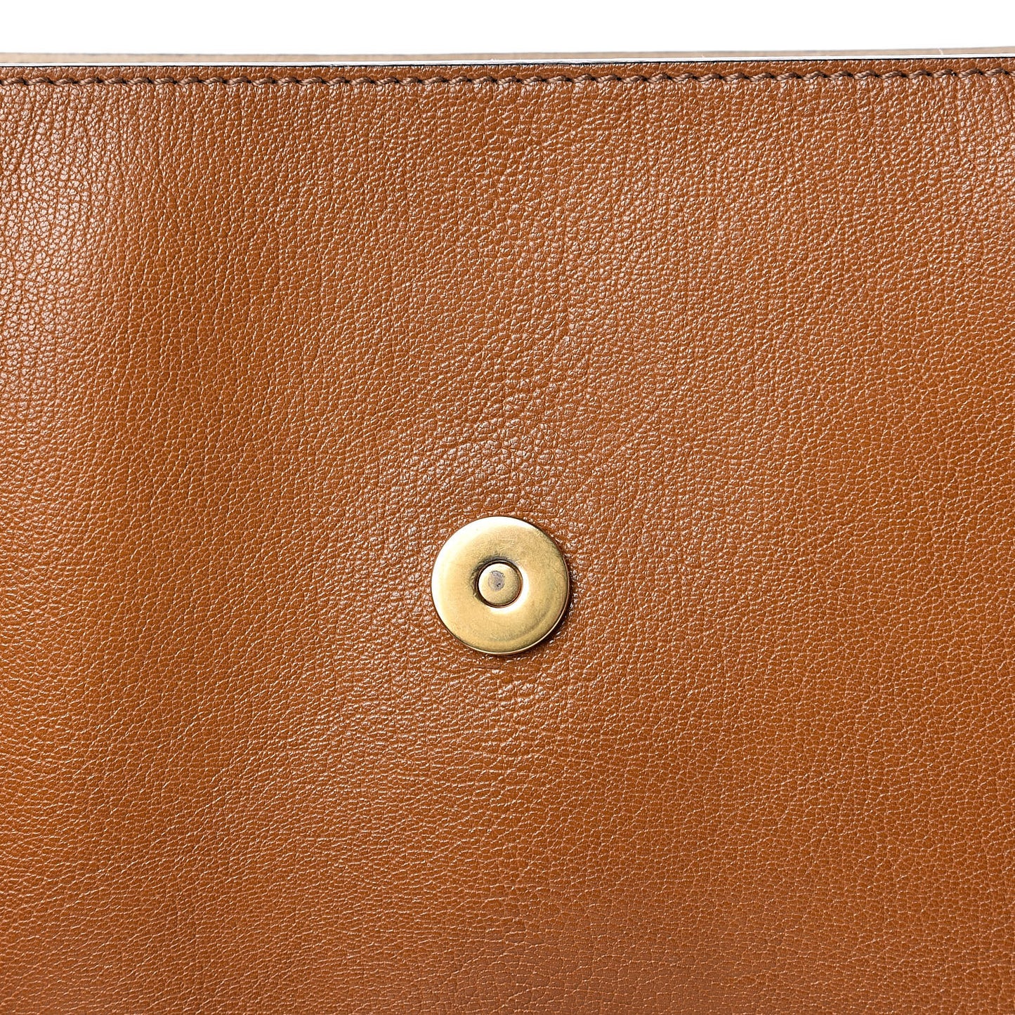 Goatskin Medium Faye Shoulder Bag Caramel