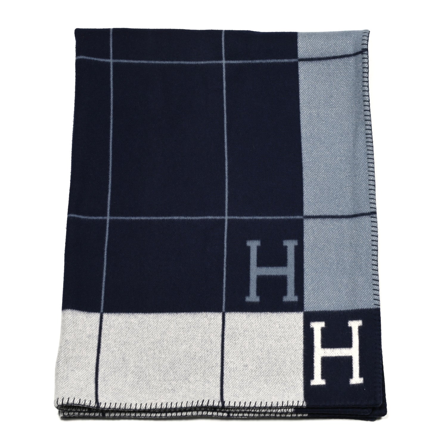 Hermes Wool Cashmere Avalon III Blanket Caban Ecru 1 of 3