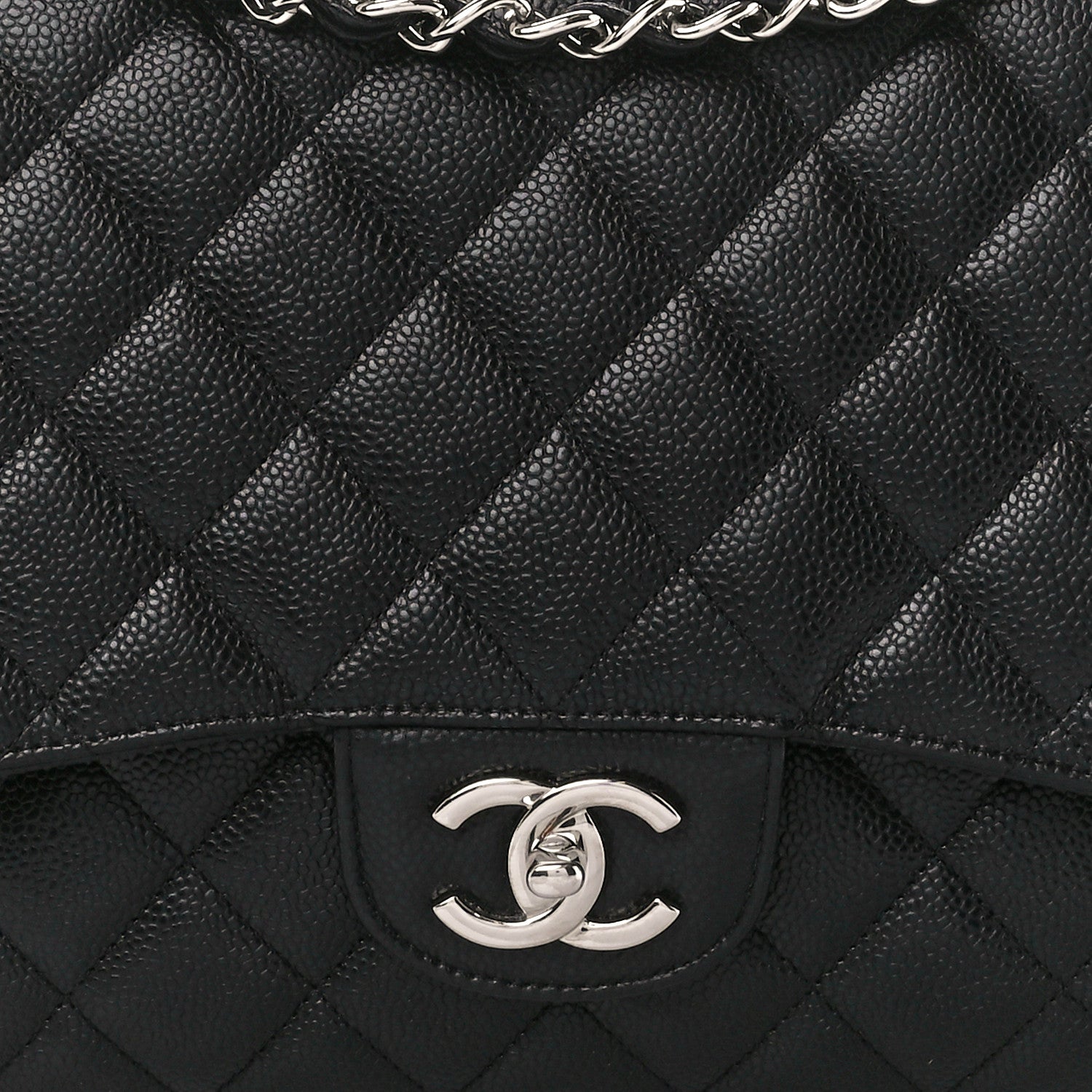 Chanel Caviar Quilted Maxi Double Flap Black 9 of 12