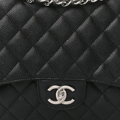 Chanel Caviar Quilted Maxi Double Flap Black 9 of 12