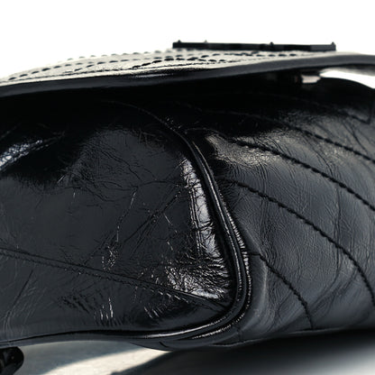 Saint Laurent Crinkled Calfskin Matelasse Monogram Niki Body Bag Black 11 of 12