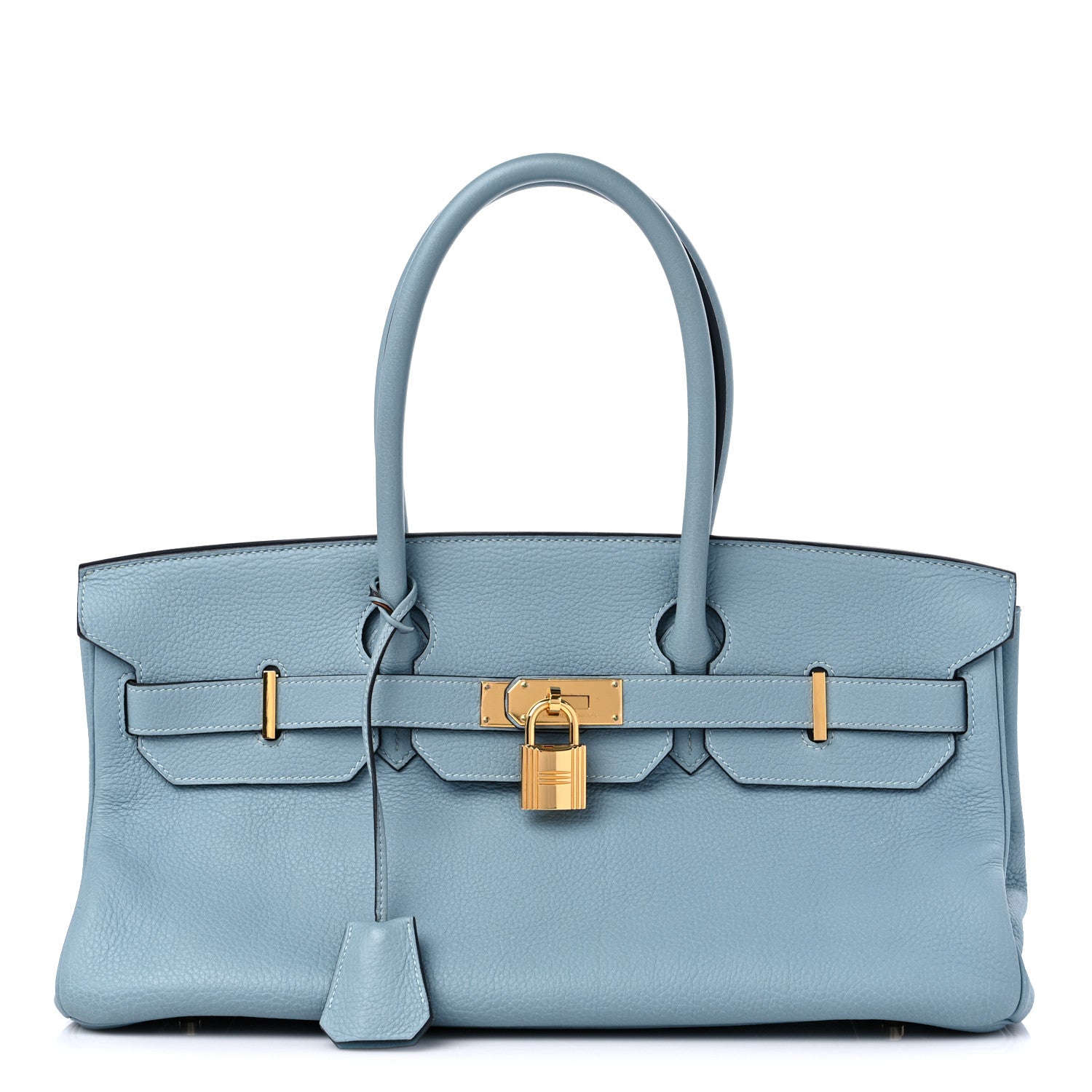 Hermes Togo JPG Shoulder Birkin II 42 Ciel 1 of 8