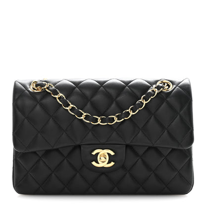 Chanel Lambskin Quilted Small Double Flap Black 1 of 14