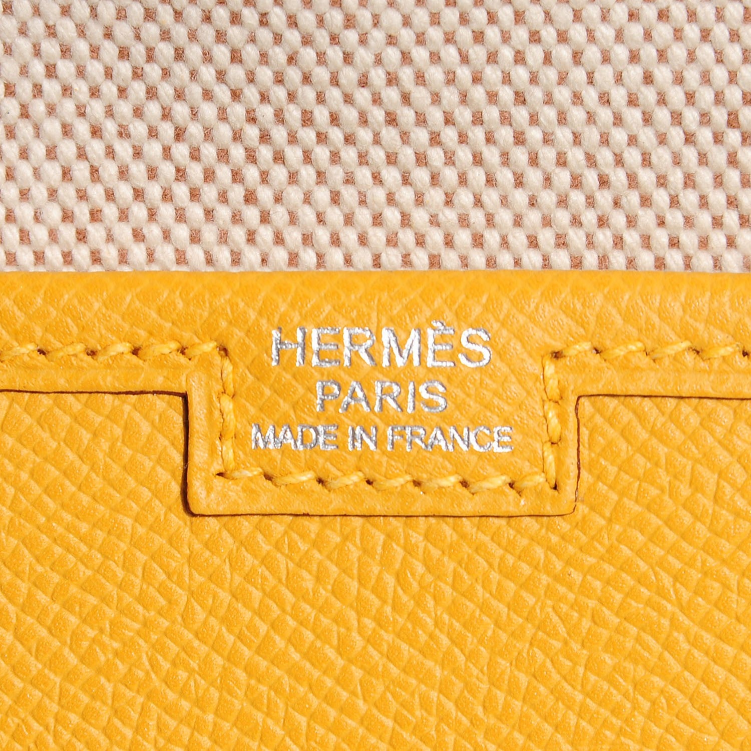 Hermes Epsom Jige PM Clutch Jaune D'Or 9 of 25