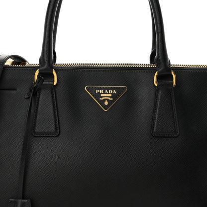 Prada Saffiano Lux Large Galleria Double Zip Black 8 of 15