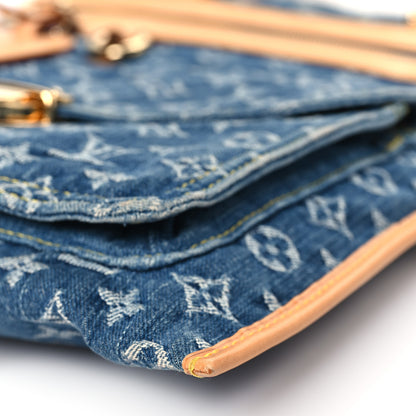 Louis Vuitton Monogram Denim Sac Plat Blue 9 of 11