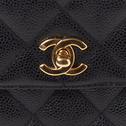 Chanel Caviar Quilted Jumbo Kelly Flap Black 11 of 11