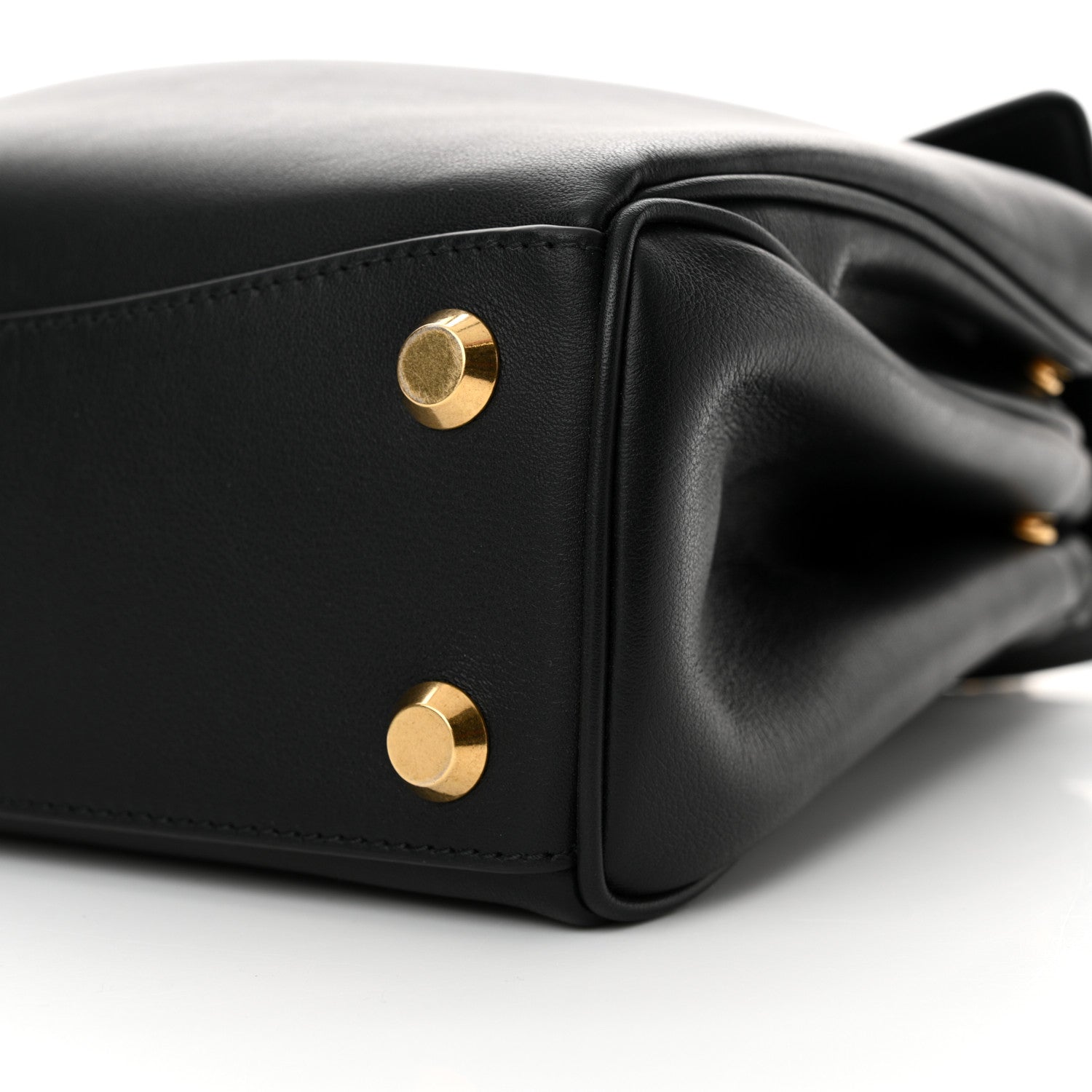 Balenciaga Natural Smooth Calfskin Small Rodeo Top Handle Handbag Black 10 of 10