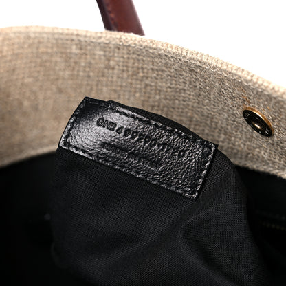 Saint Laurent Linen Calfskin Rive Gauche Tote Natural 7 of 16