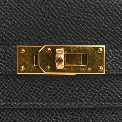 Hermes Epsom Kelly Longue Wallet Black 8 of 10