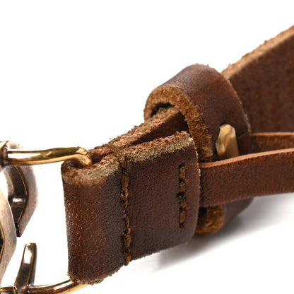 Gucci Faded Calfskin Double G 20mm Belt 80 32 Cuir 6 of 7