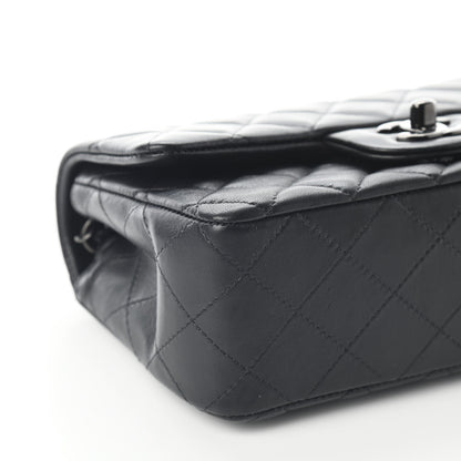 Chanel Lambskin Quilted Mini Rectangular Flap So Black 8 of 9