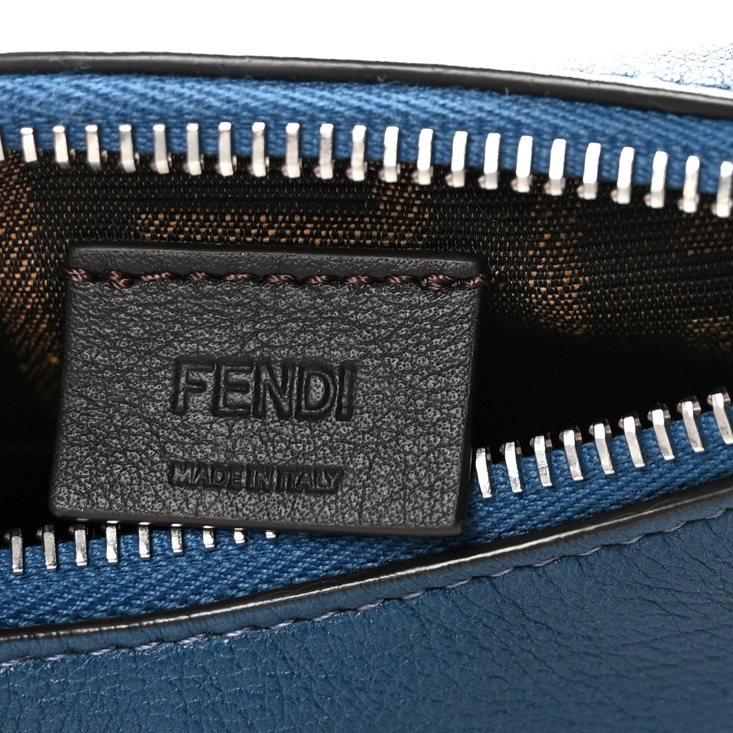 Fendi Vitello Grace Matte Nano Fendigraphy Hobo Charm Mirto 6 of 10