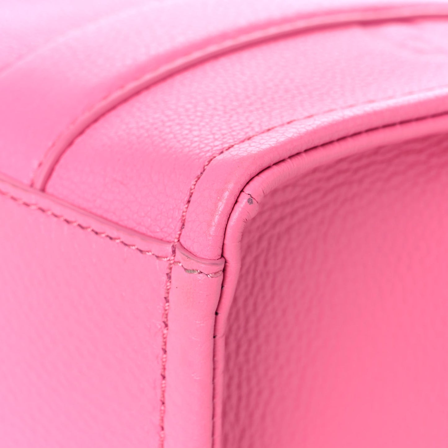 Grained Calfskin Small The Tote Bag Pink