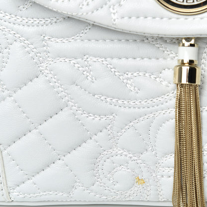 Versace Nappa Barocco Quilted Altea Vanitas Satchel White 10 of 17