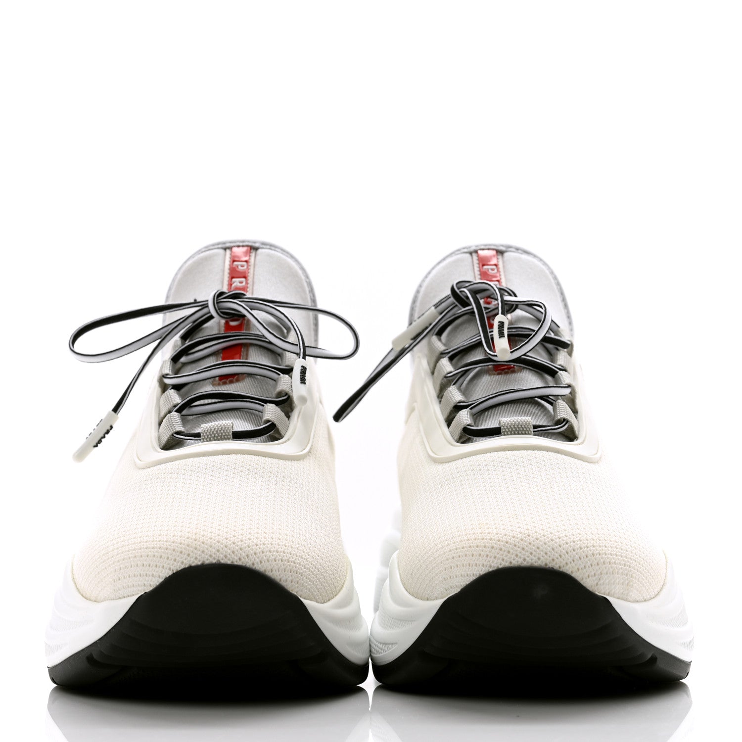Prada Mesh Neoprene America's Cup 45mm Sneakers 37.5 White Alluminio 2 of 9