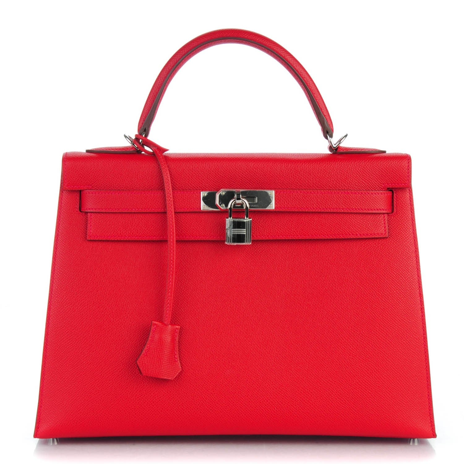 Hermes Epsom Kelly Sellier 32 Rouge Casaque 1 of 26