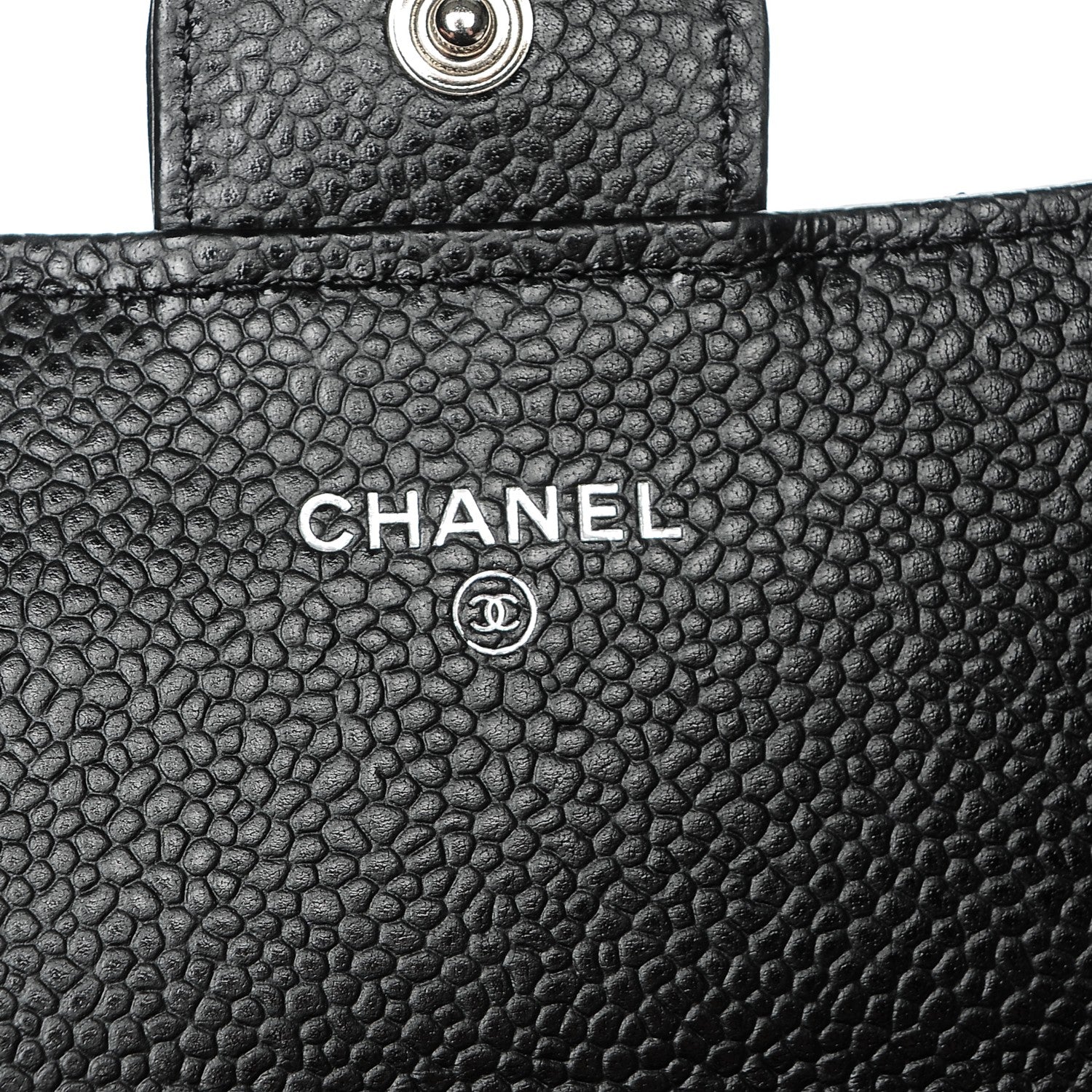 Chanel Caviar Quilted Large Gusset Flap Wallet Black 6 of 8