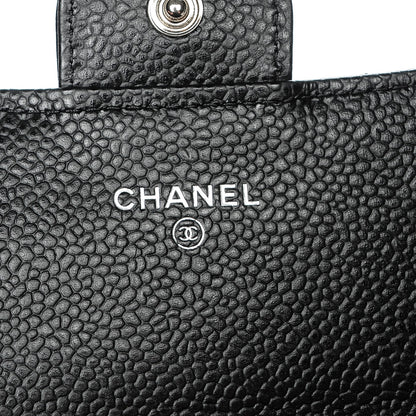 Chanel Caviar Quilted Large Gusset Flap Wallet Black 6 of 8