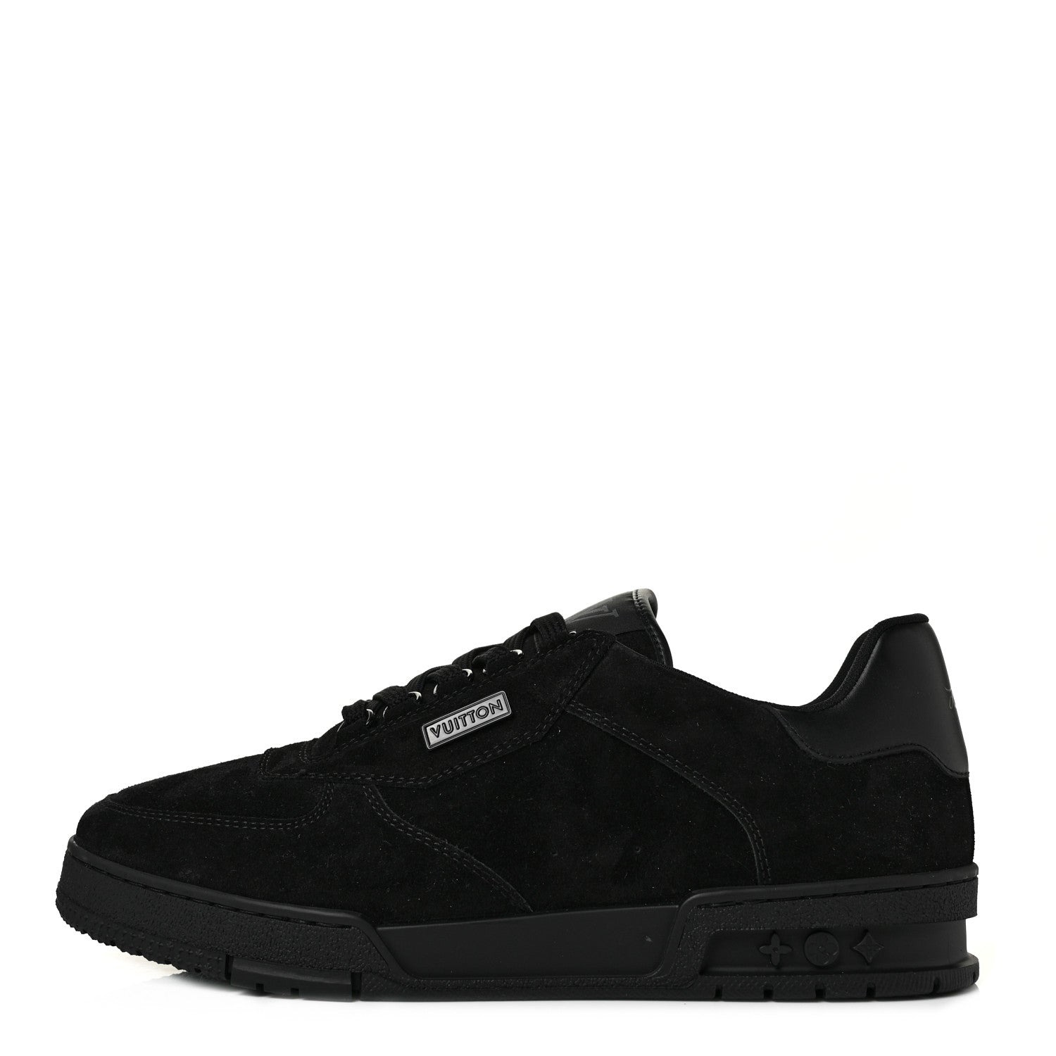 Louis Vuitton Suede Mens LV Trainer Sneakers 9 Black 1 of 8