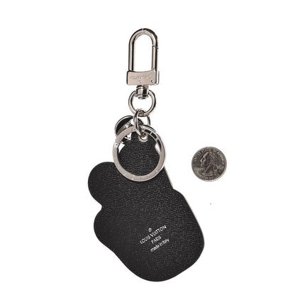Louis Vuitton Calfskin Peace Out Bag Charm Key Holder 2 of 4