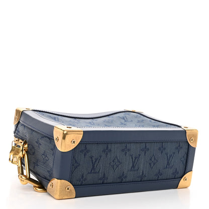 Louis Vuitton Denim Monogram Soft Trunk Navy 4 of 9