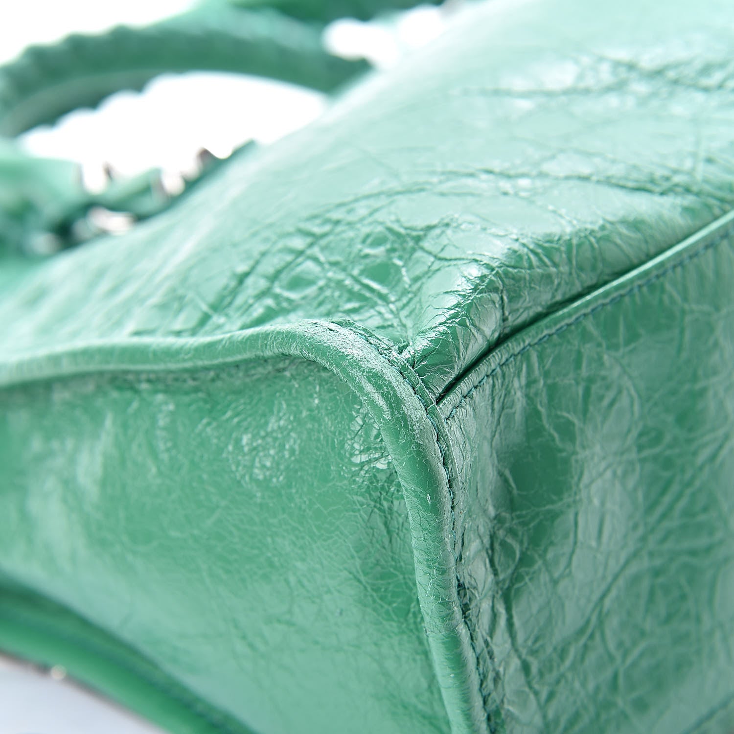 Balenciaga Agneau Classic Silver Hardware S City Magic Green 12 of 15