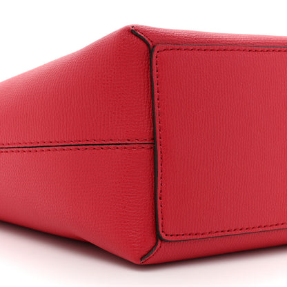 Burberry Grainy Calfskin Haymarket Check Medium Reversible Tote Red 13 of 20