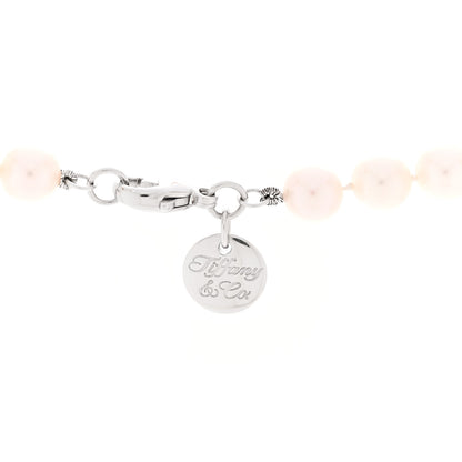 Tiffany 18K White Gold Akoya Pearl 6.5-7mm Essential Necklace 4 of 6