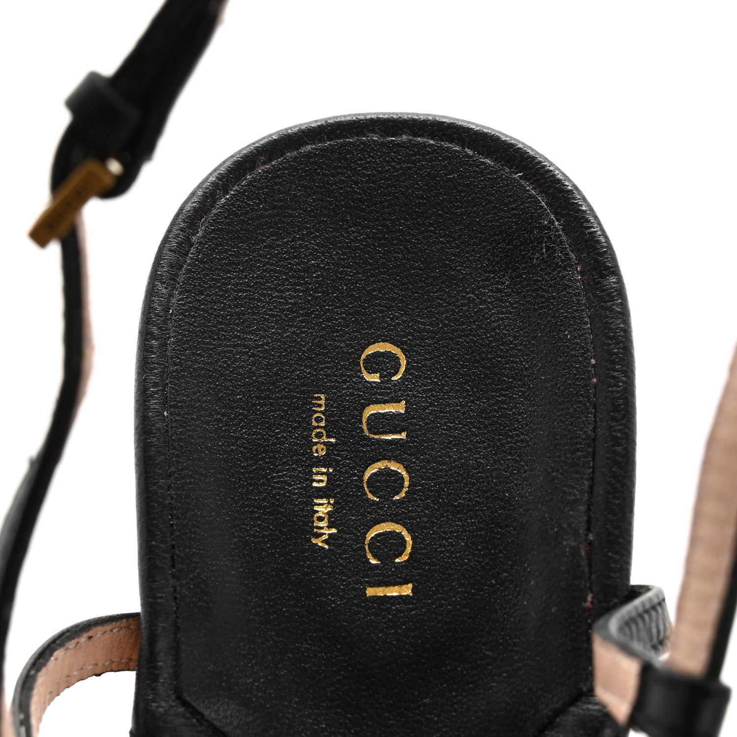 Gucci Nappa Matelasse T-Strap 40mm Sandals 38 Black 7 of 11
